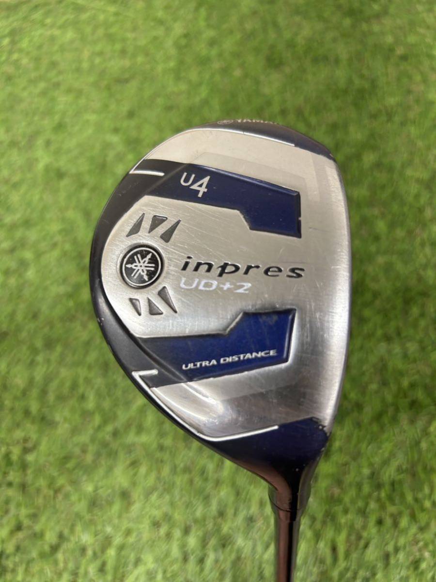 【1円〜】YAMAHA impressヤマハ インプレス UD+2 ユーティリティ U4 19度 シャフト MCF 50 フレックスR ヘッドカバー有 管0411