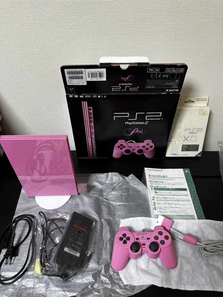 SONY PlayStation2 PINK 箱付き PS2 薄型 SCPH-77000PK SONY 本体 SCPH