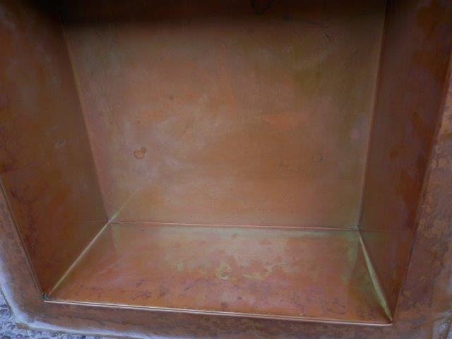 置炉 銅製電熱器用？炉落とし 炉壇 置炉 風炉 炉縁 囲炉裏 茶道具 炭道具