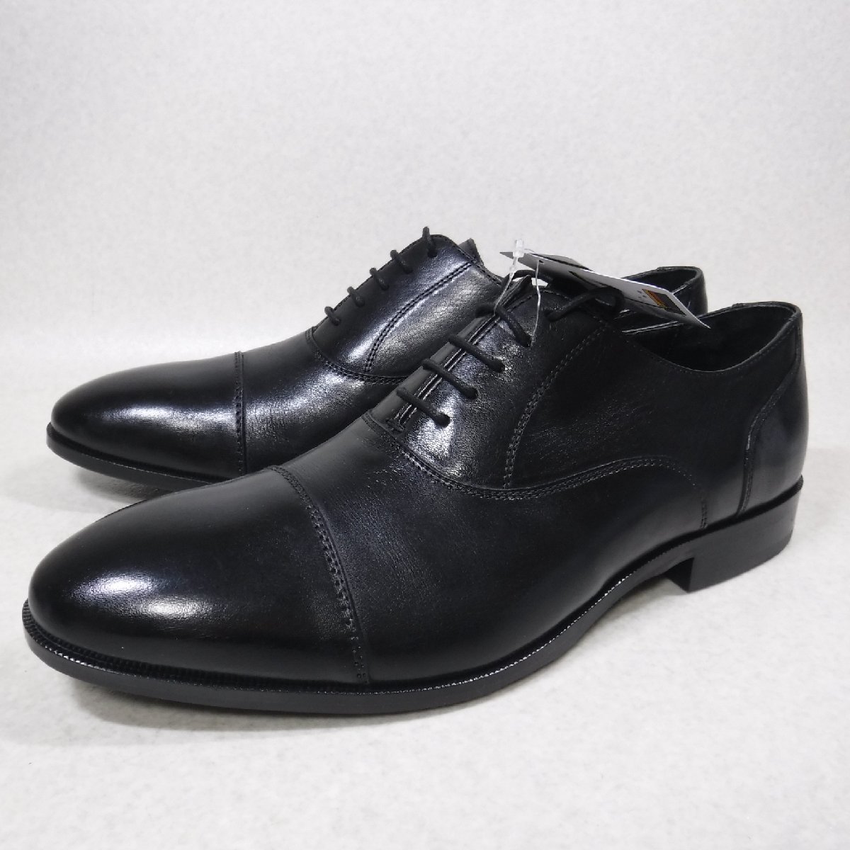 KK253 madras マドラス 定価18700円 黒 牛革 内羽根 ストレートチップ ビジネスシューズ 26.0 新品 マッケイ製法 PERRY COLLECTION 6001