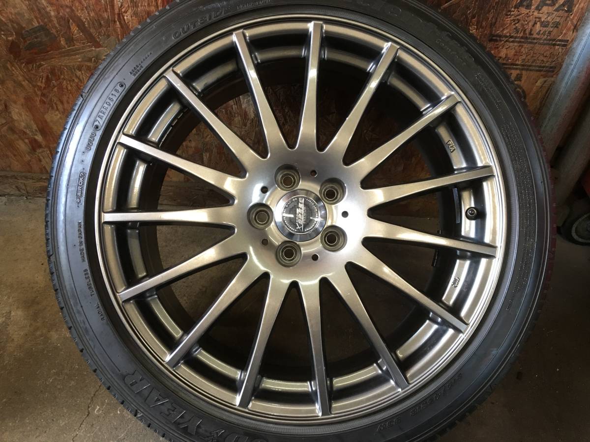 18×7.5J+50 PCD100 5H】軽量鋳造アルミホイール【215/45R18】バリ山 