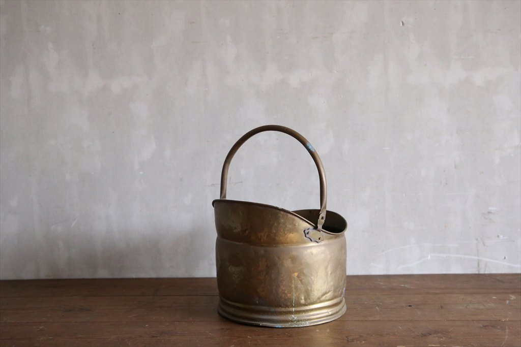 英国アンティーク◇真鍮製コールバケツ/鉢/花器プランター/小物入れ/オブジェ/店舗什器/ディスプレイ/イギリスヴィンテージビンテージ雑貨