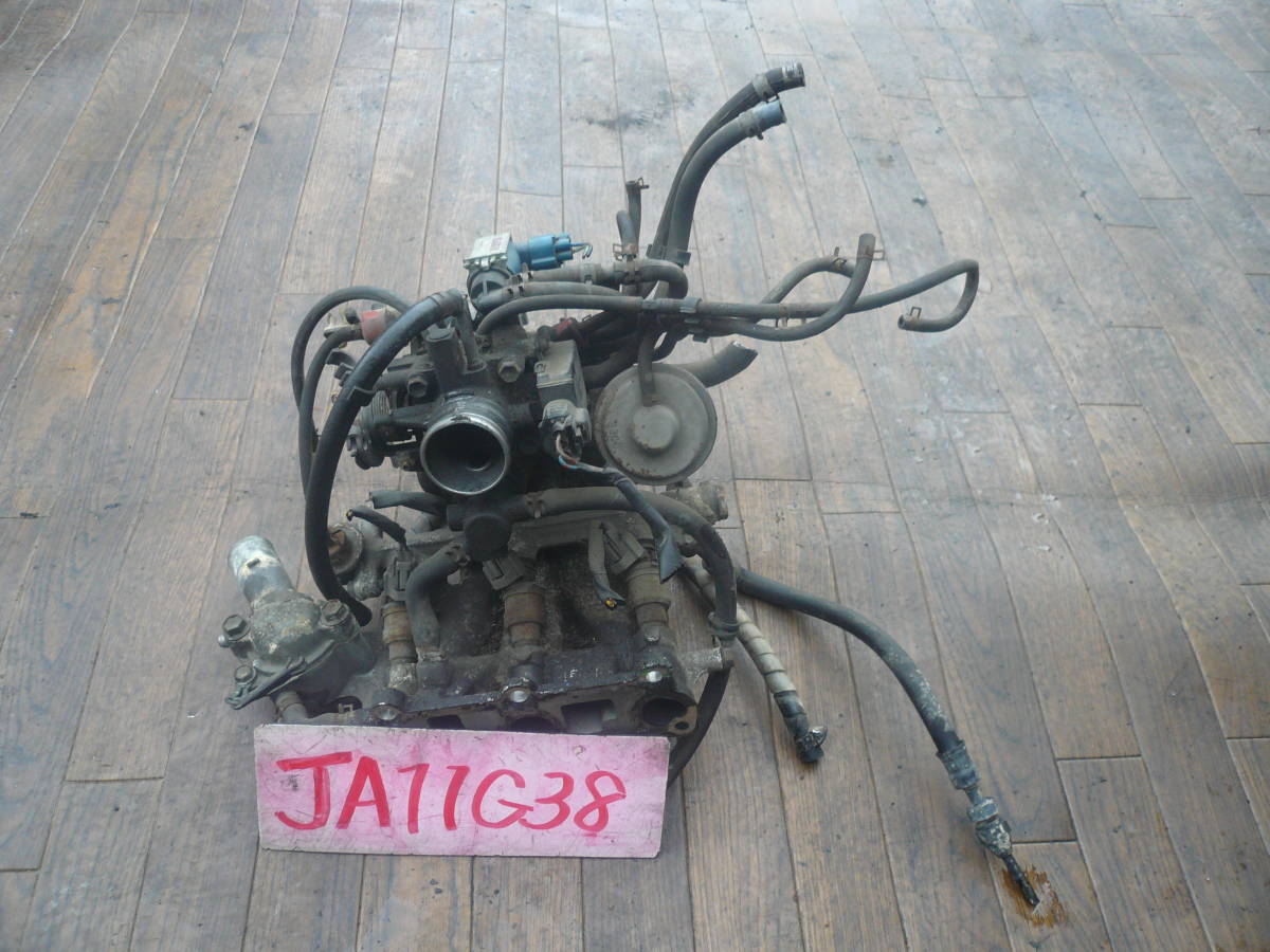Ｇ３８　本州送料１５００円　ジムニー　ＪＡ１１　インマニ　インジェクター　スロットル　ＩＳＣバルブ　５ＭＴ　ジャンク