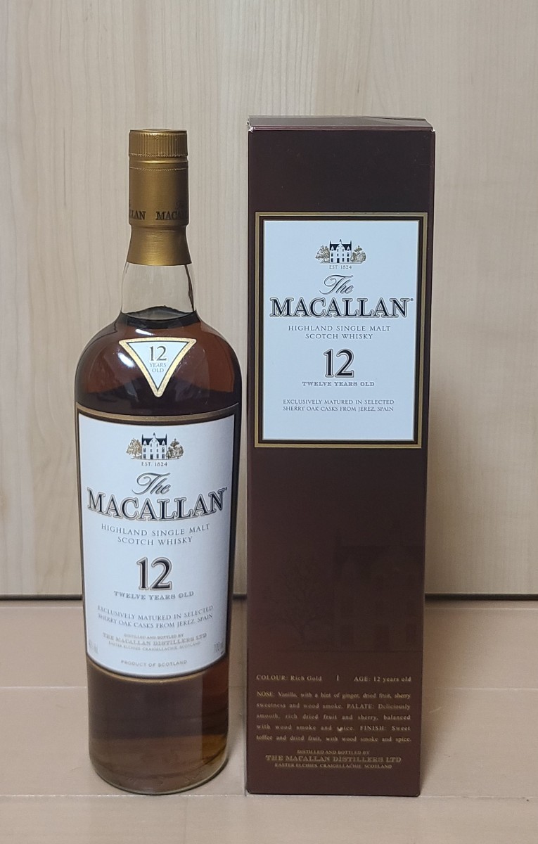 未開栓】 The MACALLAN ザ・マッカラン ハイランドシングルモルト 12年