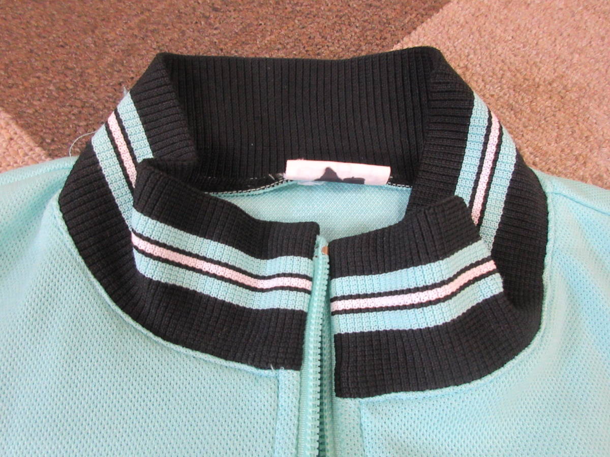 80s90s adidas ジャージ M ミントグリーン デサント 日本製 トラック 