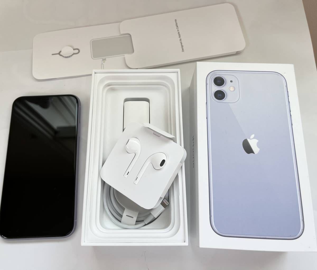 iPhone11 64GB パープル SIMロック解除済み 64GB パープル iPhone sim