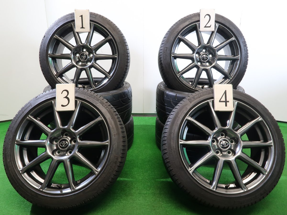 0 トヨタ ZN6 4本セットトヨタ 後期型 1 4本 トヨタ 86 ZN6 純正 17インチ 7.5J +48 5H 100 ラジアル ミシュラン プライマシー 215/45R17 スバル BRZ ZC6 車検 純正戻しに ハチロク