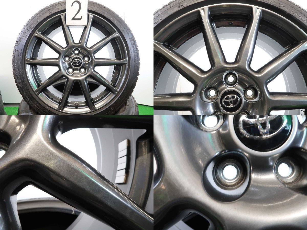 0 トヨタ ZN6 4本セットトヨタ 後期型 1 4本 トヨタ 86 ZN6 純正 17インチ 7.5J +48 5H 100 ラジアル ミシュラン プライマシー 215/45R17 スバル BRZ ZC6 車検 純正戻しに ハチロク
