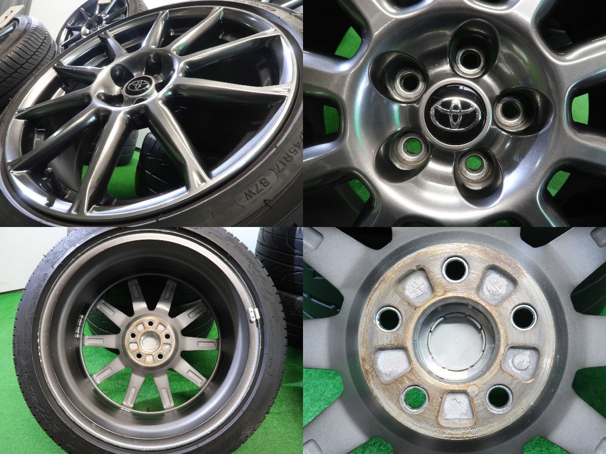 0 トヨタ ZN6 4本セットトヨタ 後期型 1 4本 トヨタ 86 ZN6 純正 17インチ 7.5J +48 5H 100 ラジアル ミシュラン プライマシー 215/45R17 スバル BRZ ZC6 車検 純正戻しに ハチロク