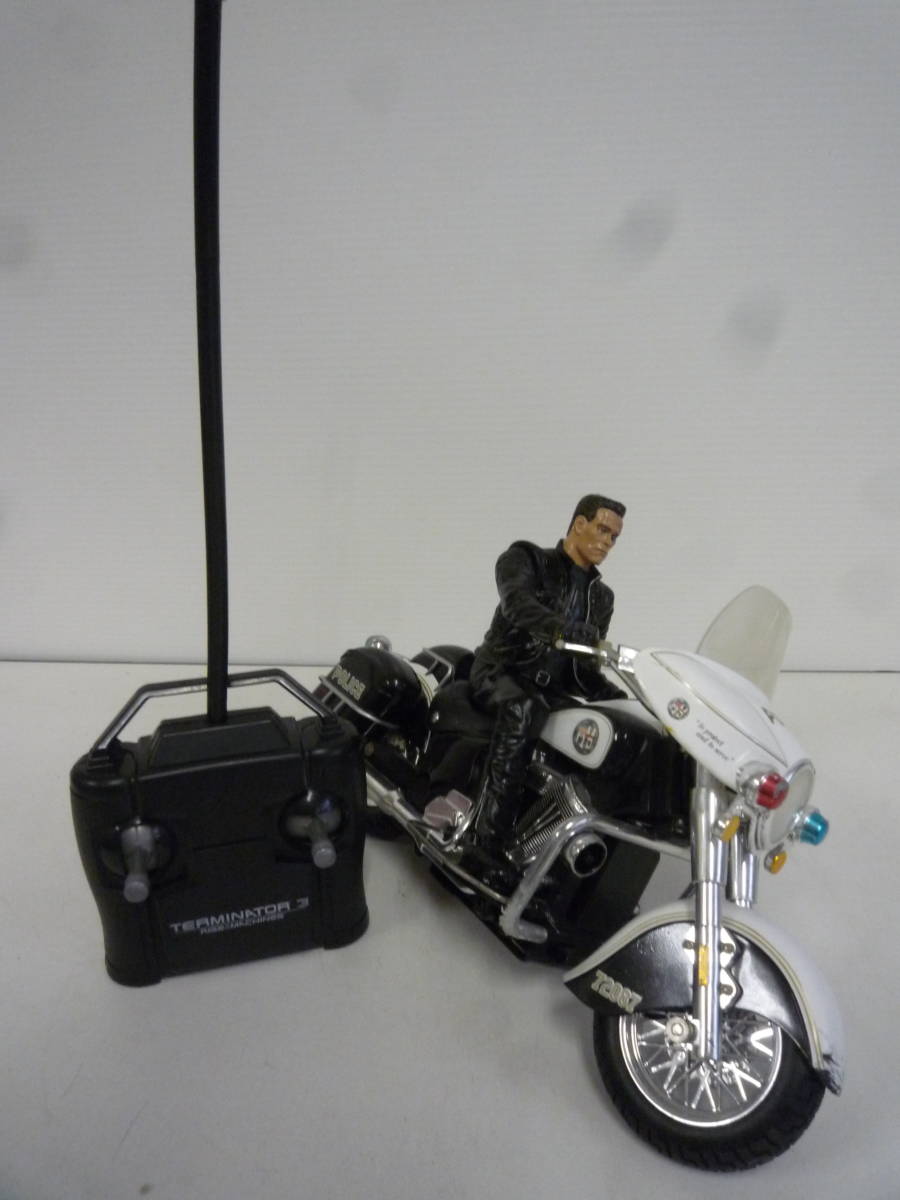 5-4-14-28Ls】Terminator3 バイク（白バイ）型 電動R/C アメリカ警察 