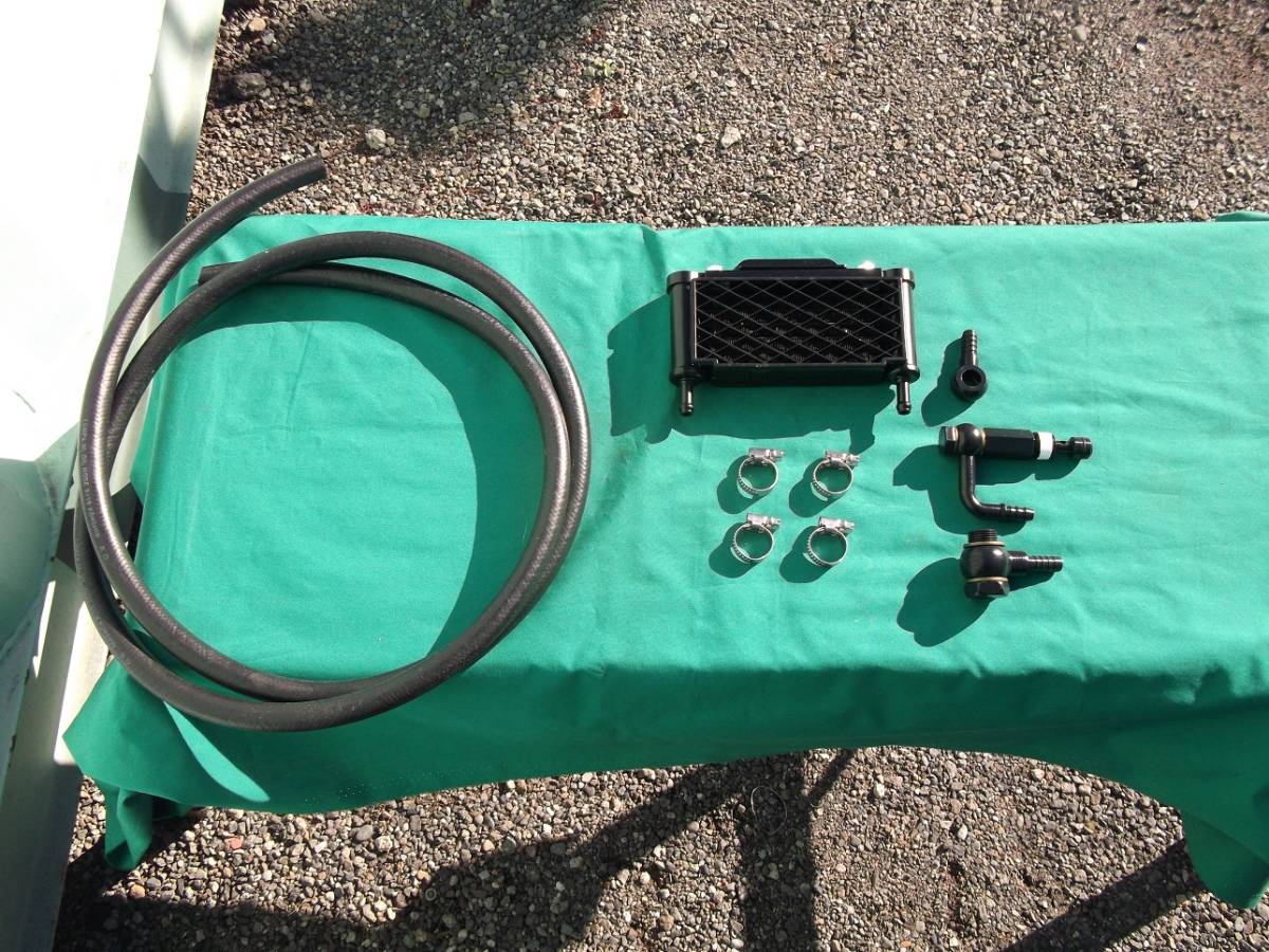 少量再販売】Z400FX用オイルクーラー フルキット ノーマルオイルパン