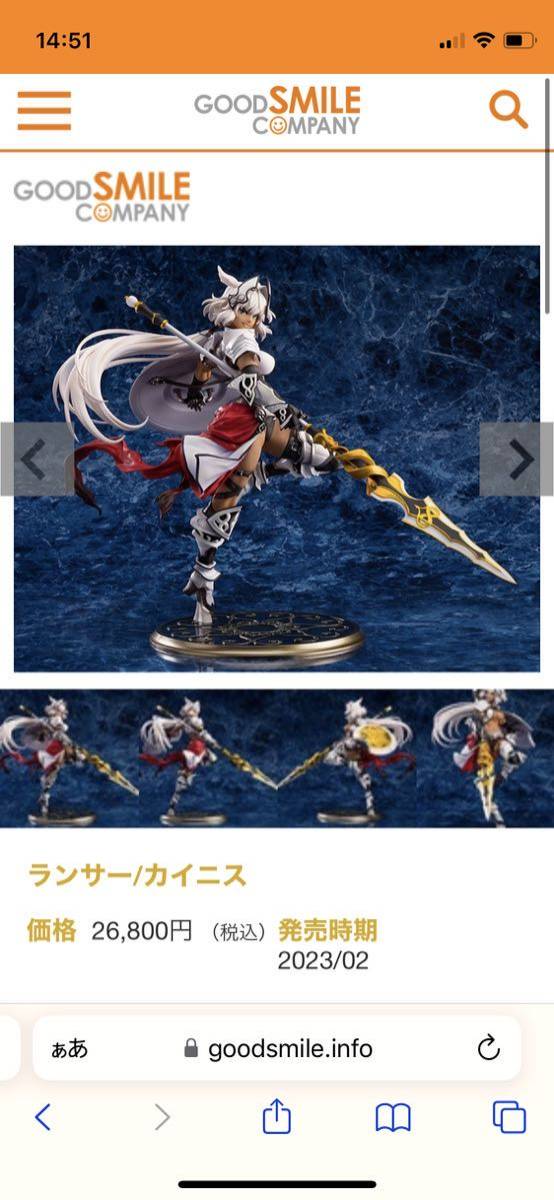 開封品］Fate/Grand Order ランサー/カイニス 1/7 完成品フィギュア