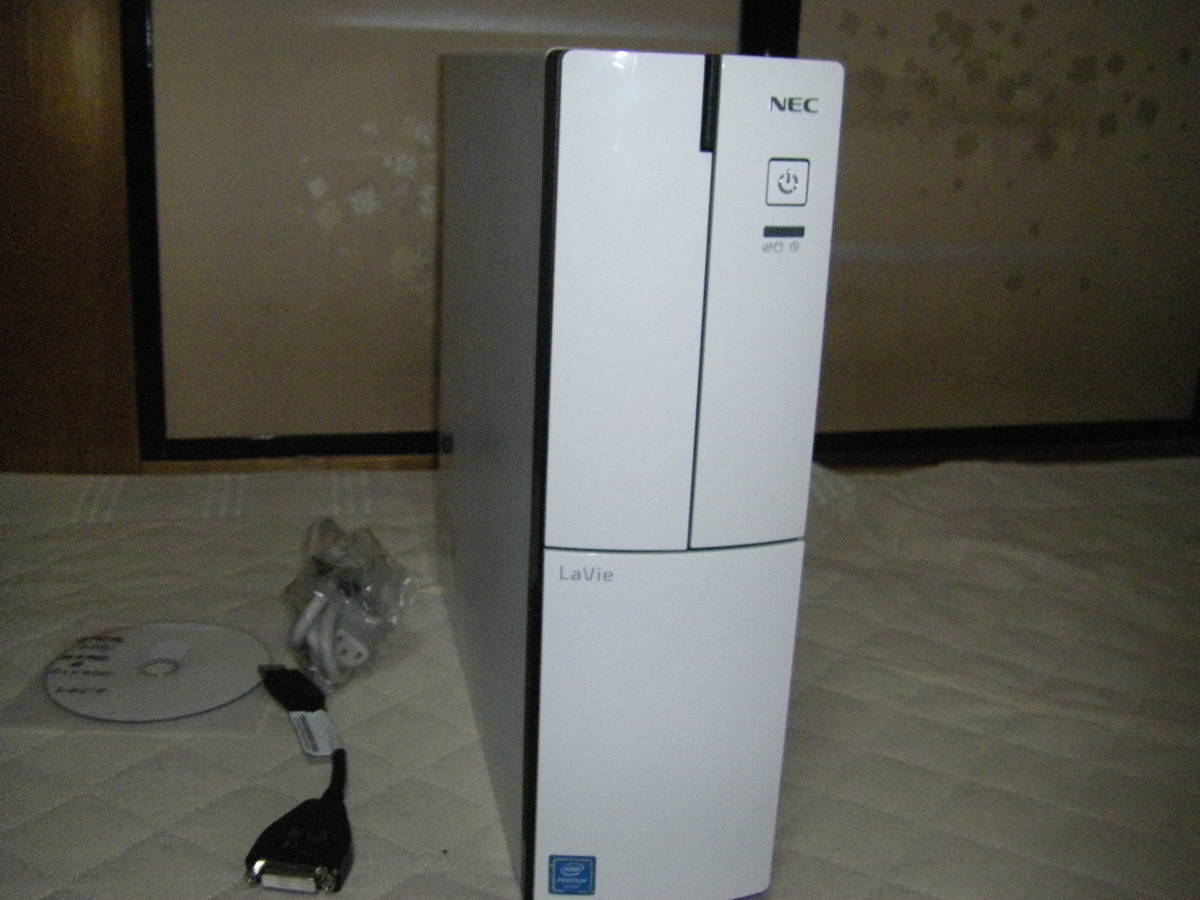 永年office2013 美品 新品SSD Lavie Direct グラボ 超省電力35W Pentium G3260T 8GB 128GB SSD 500GB HDD