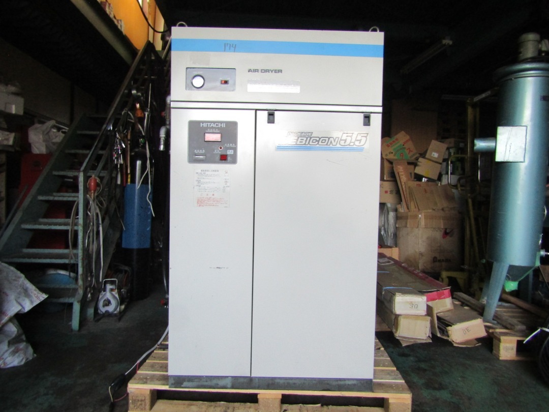 ①50Hzトグル ベビコン 5.5KW 7馬力 エアードライヤー付 