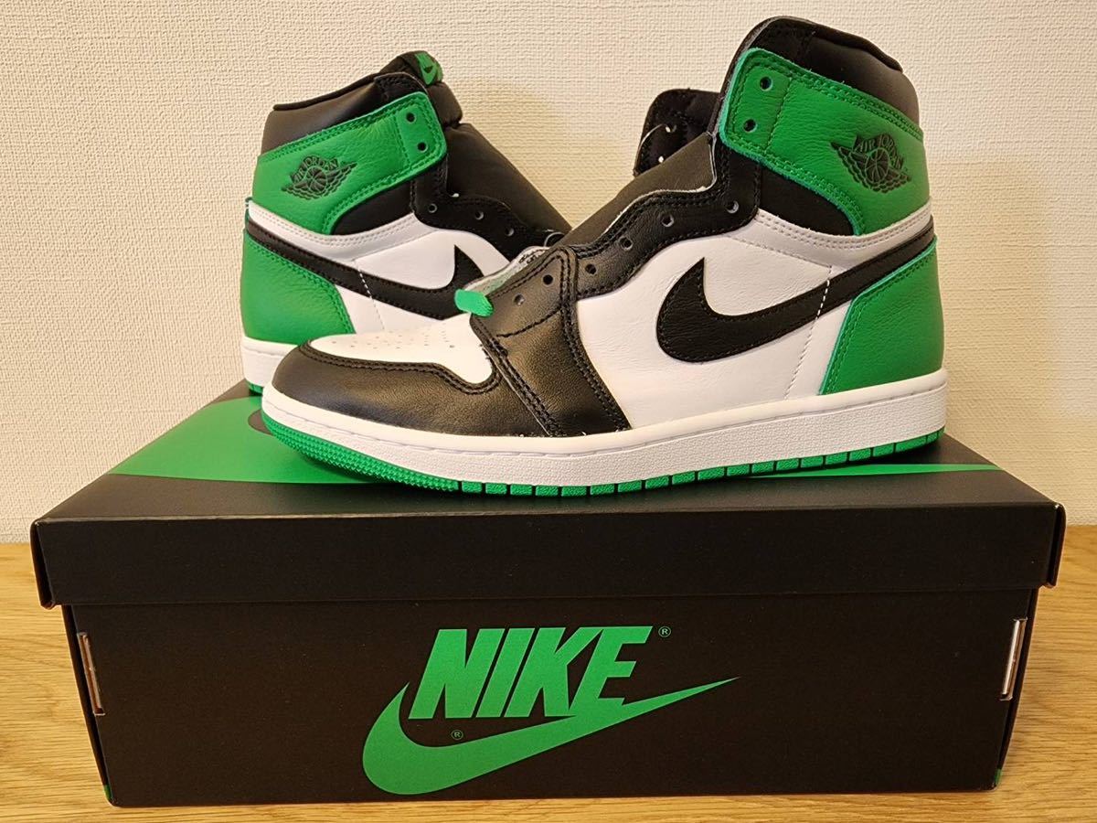 赤字超特価，送料無料 Nike Air Jordan 1 Retro High OG Celtics/Black 