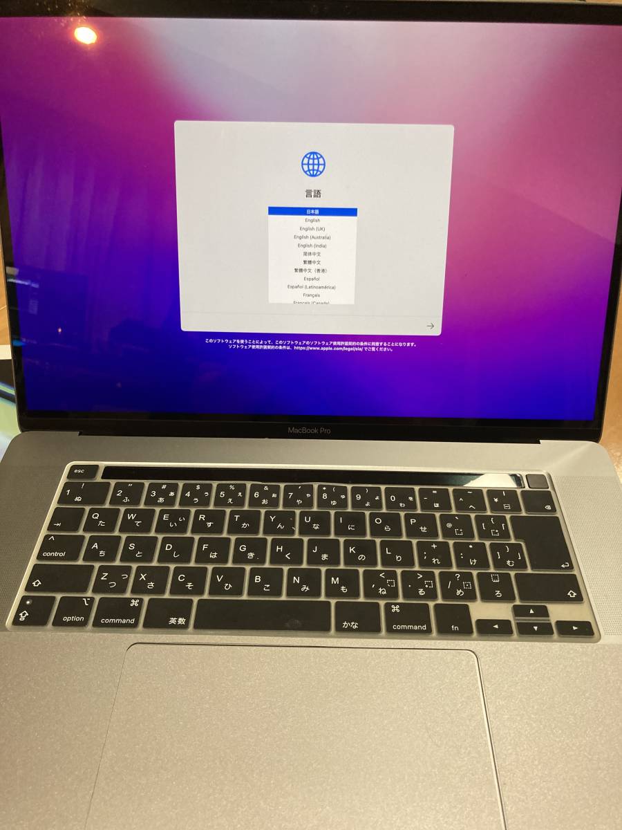 MacBook Pro 2019/16-inch/i9 2.3Ghz/32GB/2TB /RadeonPro5500M8GB Pro