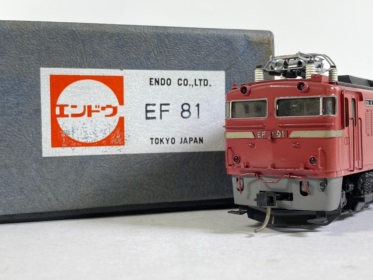 ＥＦ81，エンドウ、動作確認済み、電気機関車、HOゲージ 9-59＊HOゲージ エンドウ EF81 電気機関車 ENDO 鉄道模型(aac