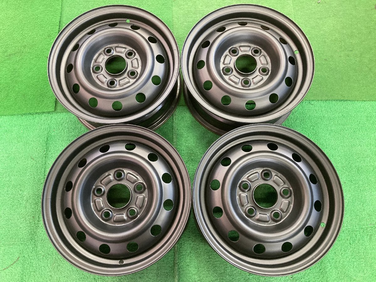 □4003 手渡し大歓迎 ホンダ ストリーム 等 14インチ 5.5JJ +45 5穴 114.3 スチールホイール 4本