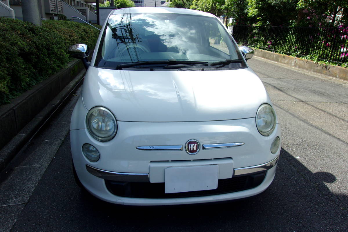 車検長～ぃ 24年 フィアット500 1.2 ポップ　アイドリングストップ　　検R6年12月 　 A/T（ マニュアルモード付） 落札後 即ご使用可