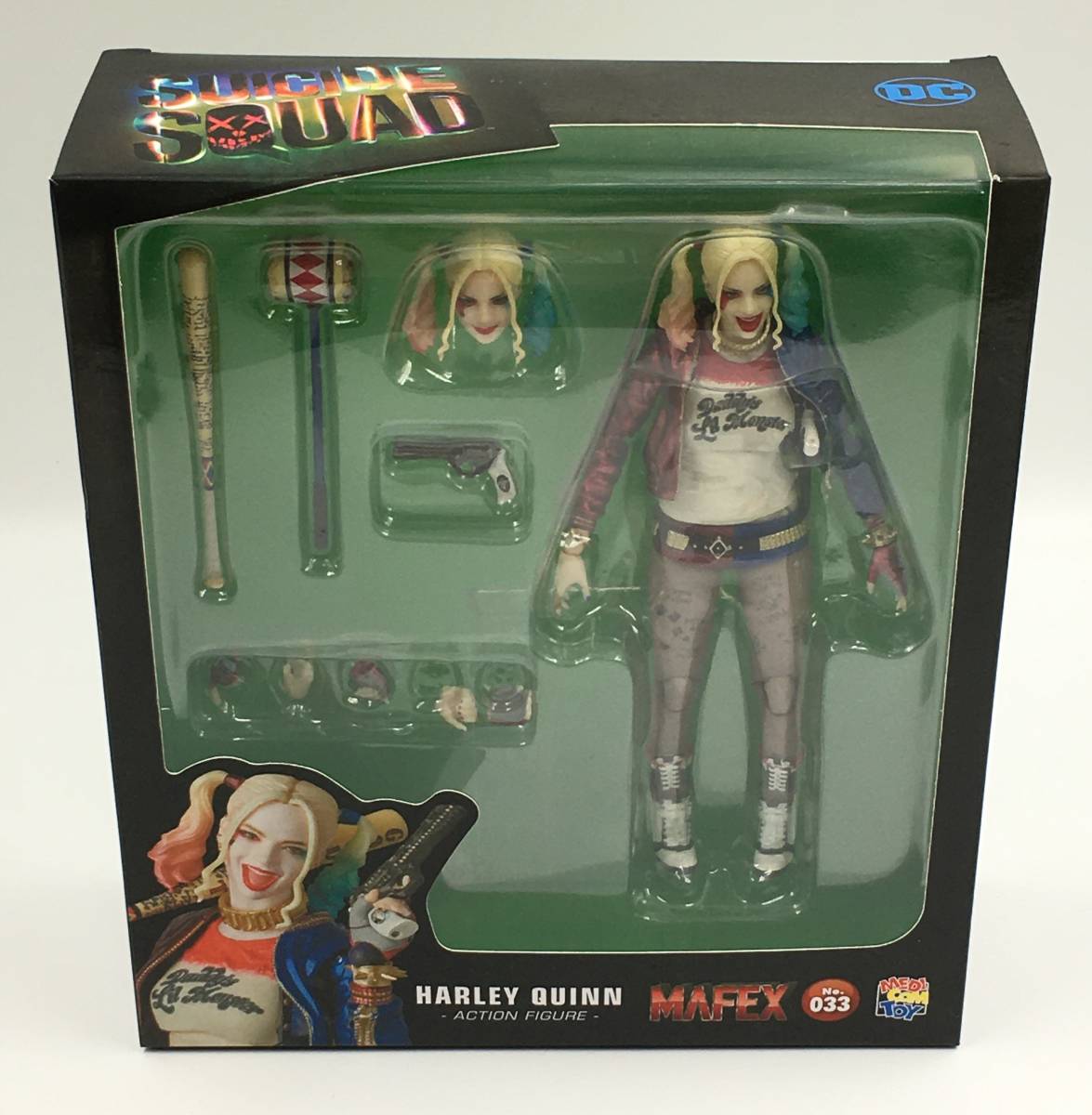 :1円～ 中古 Medicom Toy/MAFEX No.033/HARLEY QUINN ハーレイ・クイン/Action Figure アクションフィギュア 関節緩み，箱傷み有