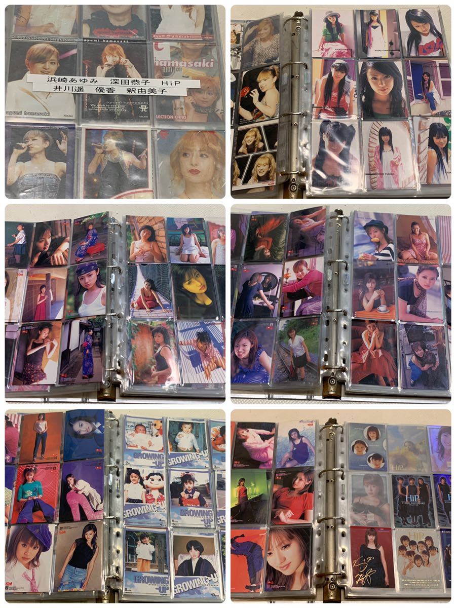 7【トレーディングカード】浜崎あゆみ・深田恭子・Hip・井川遥・優香・釈由美子　等　500枚前後