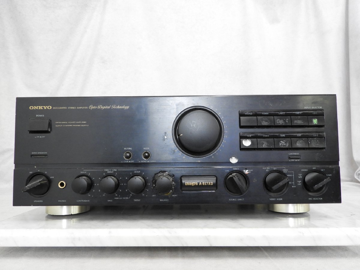 ONKYO オンキョー　インテグラ A-817XDプリメインアンプ ☆ ONKYO オンキョー Integra A-817XD プリメインアンプ ☆中古