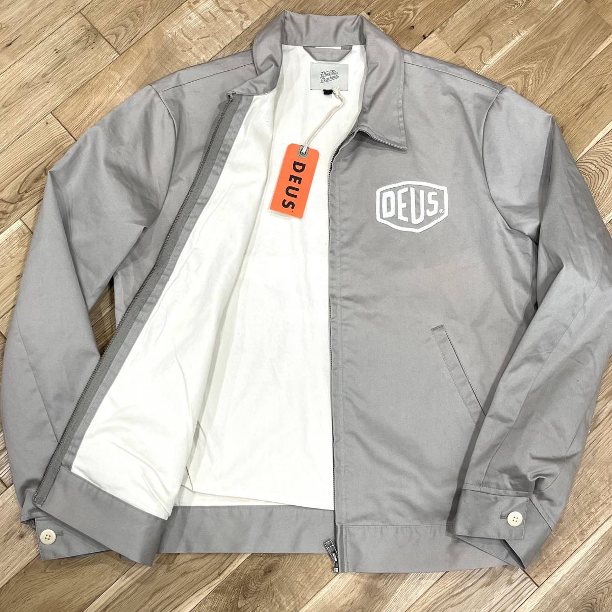 【お得，格安】 ⑩10 品 Deus Ex Machina デウスエクスマキナ ワーク ジャケット ブルゾン Mサイズ XL相当 春夏秋 バイカージャケット(XLサイズ以上)｜売買されたオークション情報、yahooの商品情報をアーカイブ公 ジャンパー、ブルゾン一般