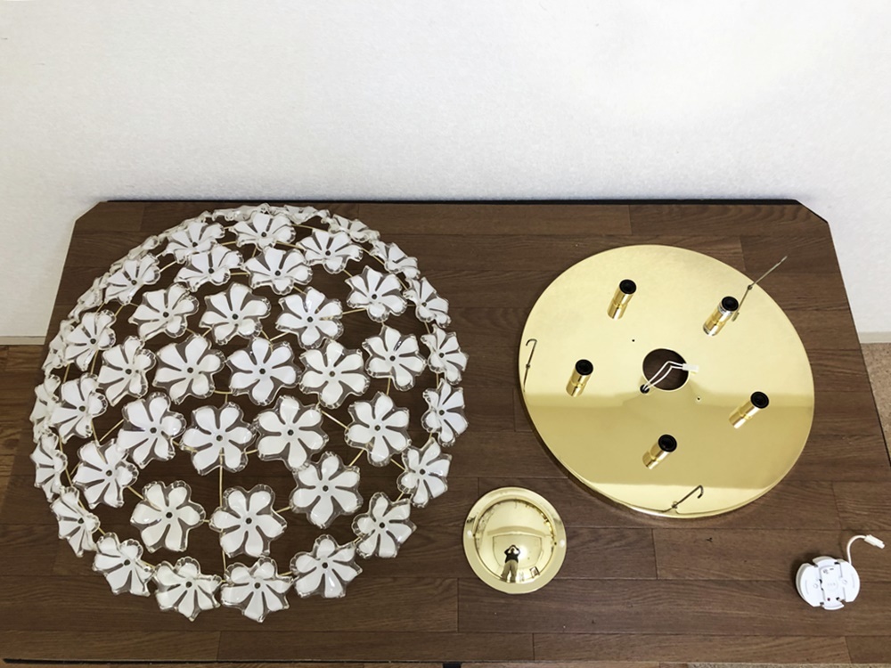 KISHIMA フリルランプ 5灯 シャンデリア GEM-860C - メルカリ