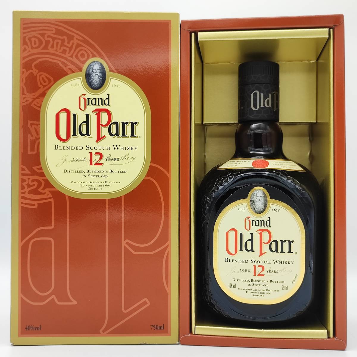 Grand Old Parr 12年 750ml 40% 3本セット 未開封品 飲料・酒