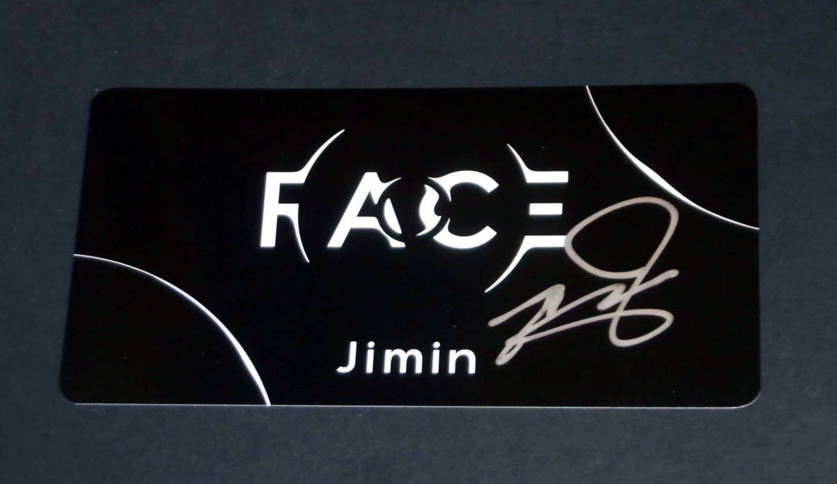 ジミン (BTS,防弾少年団)☆直筆サイン入り・韓国1stソロアルバム「FACE