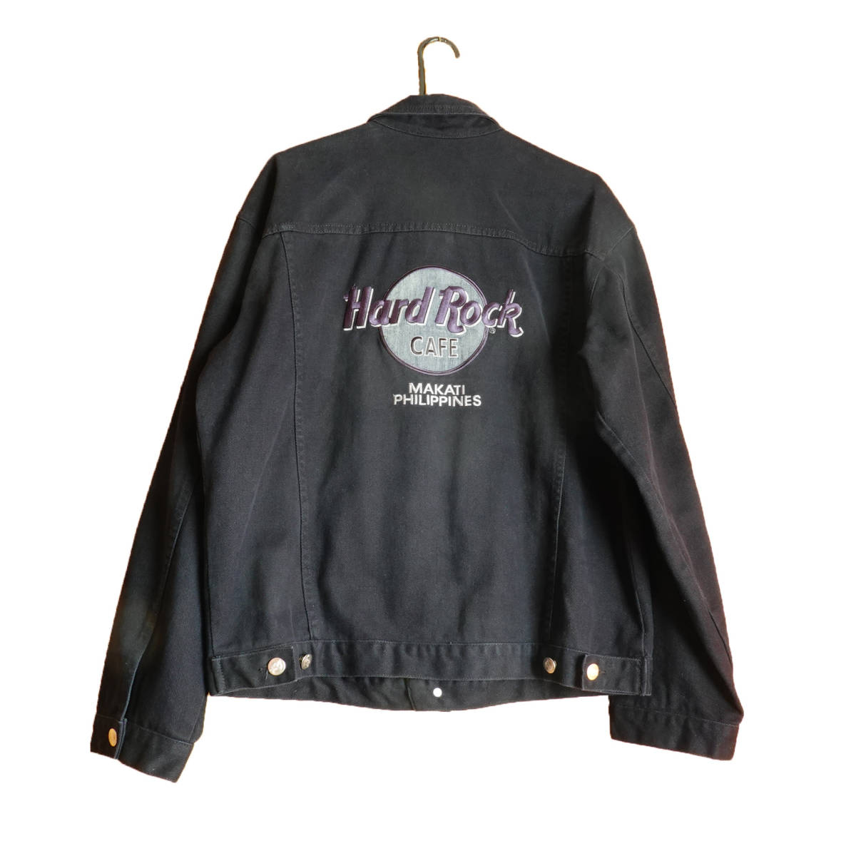 希少 美品 ハードロックカフェ 古着 Hard Rock Cafe フィリピン MAKATI デニムジャケット Gジャン マカティ PHILIPPINES 
