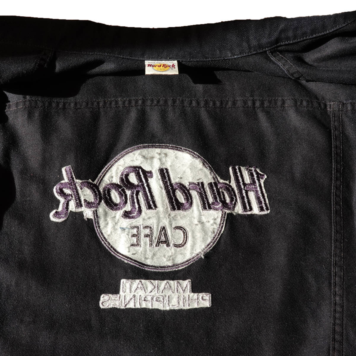希少 美品 ハードロックカフェ 古着 Hard Rock Cafe フィリピン MAKATI デニムジャケット Gジャン マカティ PHILIPPINES 