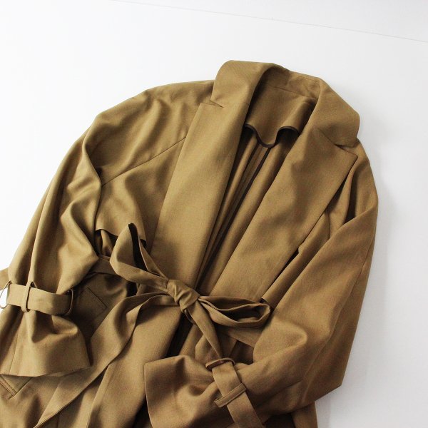 極美品 定価4.9万 2019AW Lois CRAYON ロイスクレヨン ガウントレンチコート M/ベージュ【2400013295185】