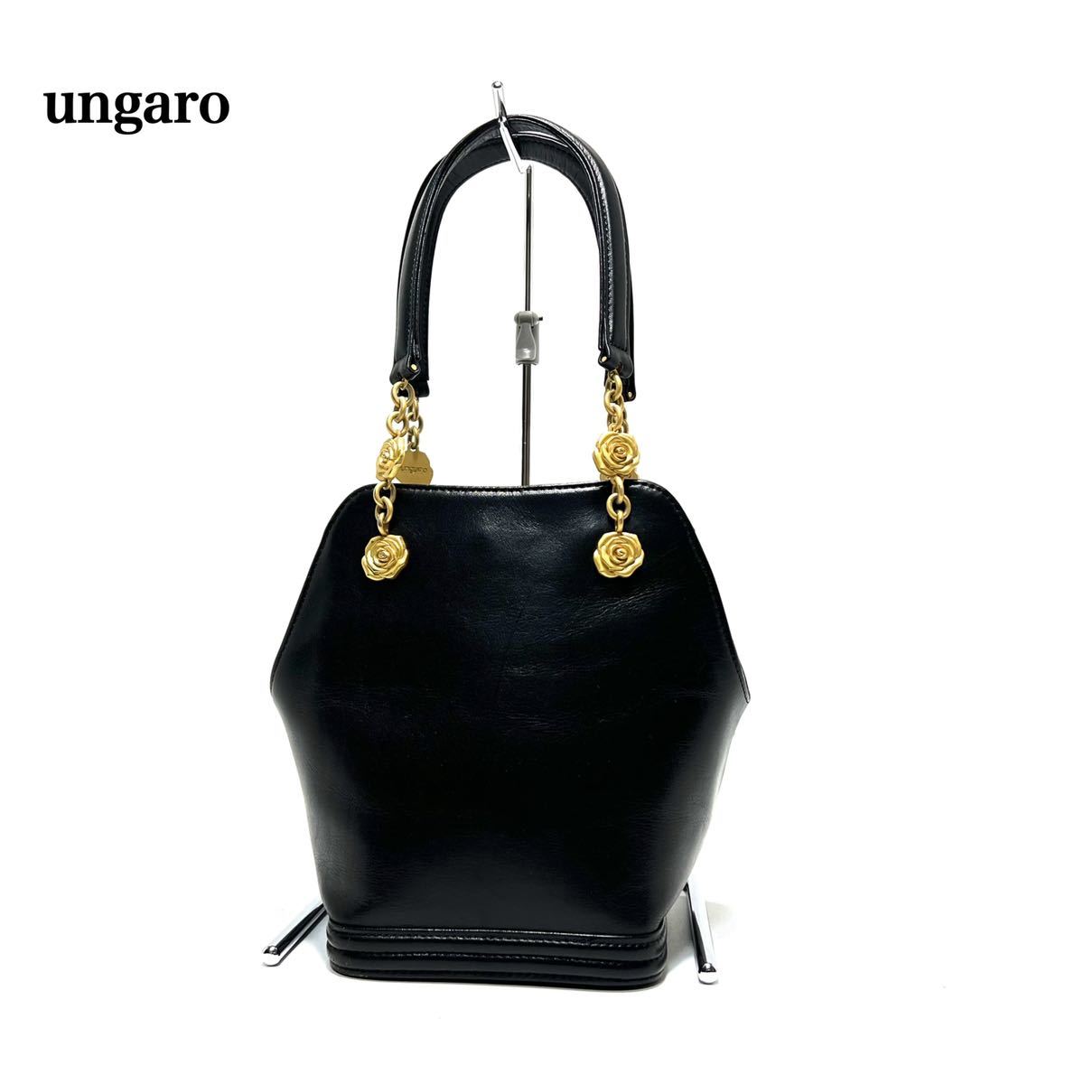 ungaro emanuel ウンガロ レザー ハンドバッグ ハンドバッグの通販 