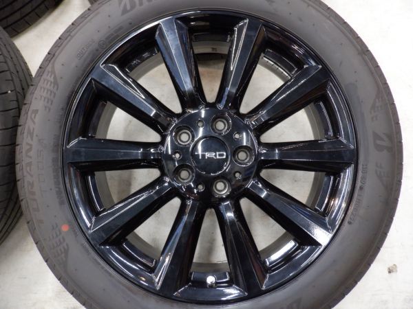 S 送料無料 2022年製 TRD TF6 18 5H114.3 7.５+51 バリ山 ブリヂストン トランザ T005A 215/55R18 C-HR エスティマ カローラクロス トヨタ