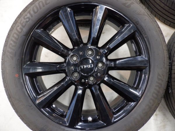 S 送料無料 2022年製 TRD TF6 18 5H114.3 7.５+51 バリ山 ブリヂストン トランザ T005A 215/55R18 C-HR エスティマ カローラクロス トヨタ