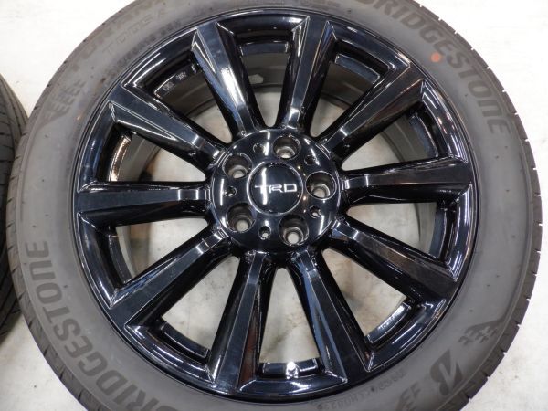 S 送料無料 2022年製 TRD TF6 18 5H114.3 7.５+51 バリ山 ブリヂストン トランザ T005A 215/55R18 C-HR エスティマ カローラクロス トヨタ