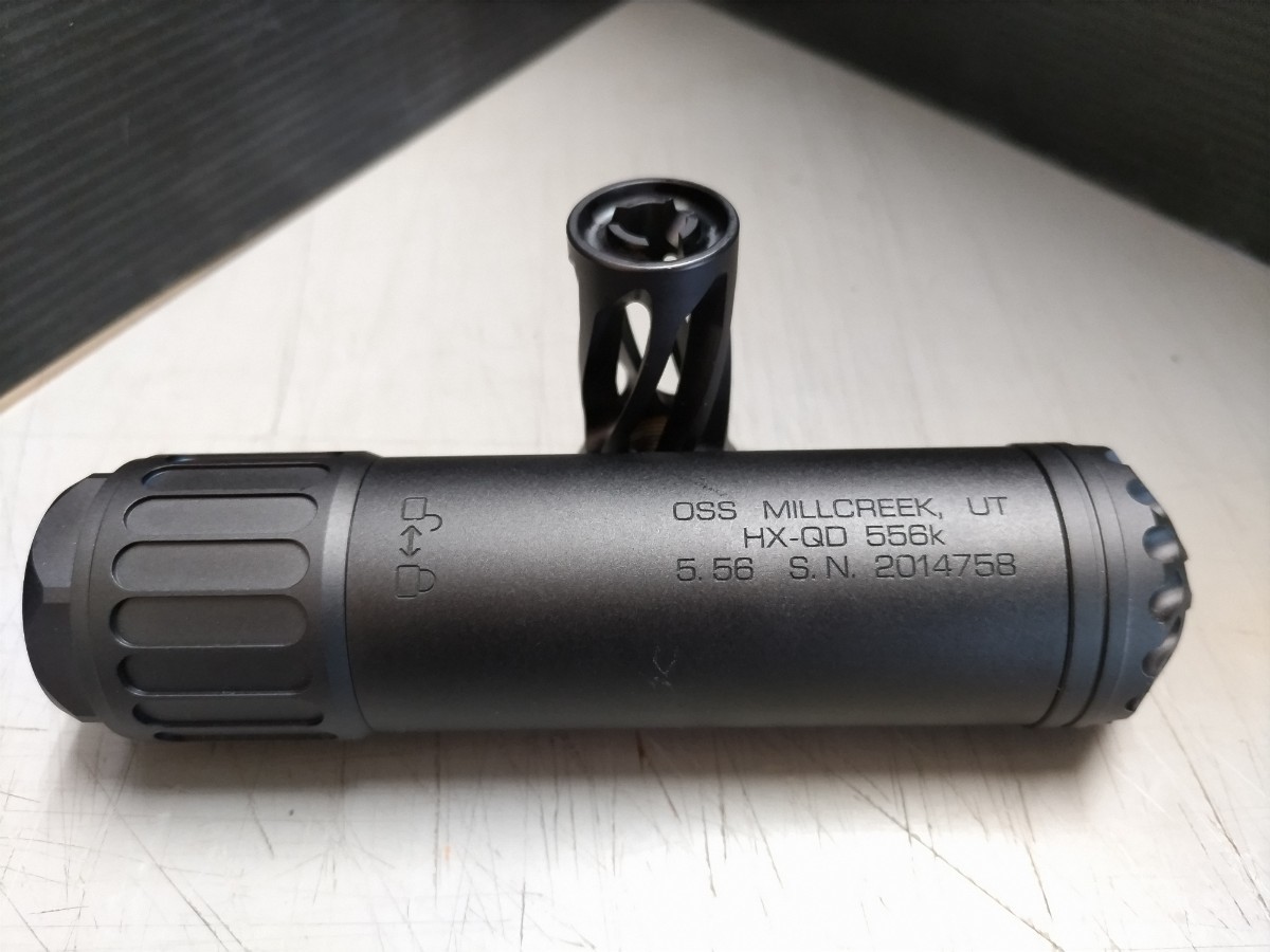 RGW HX-QD 556K ダミーサイレンサー 14mm 逆ネジ BK RGWHX-QD556K