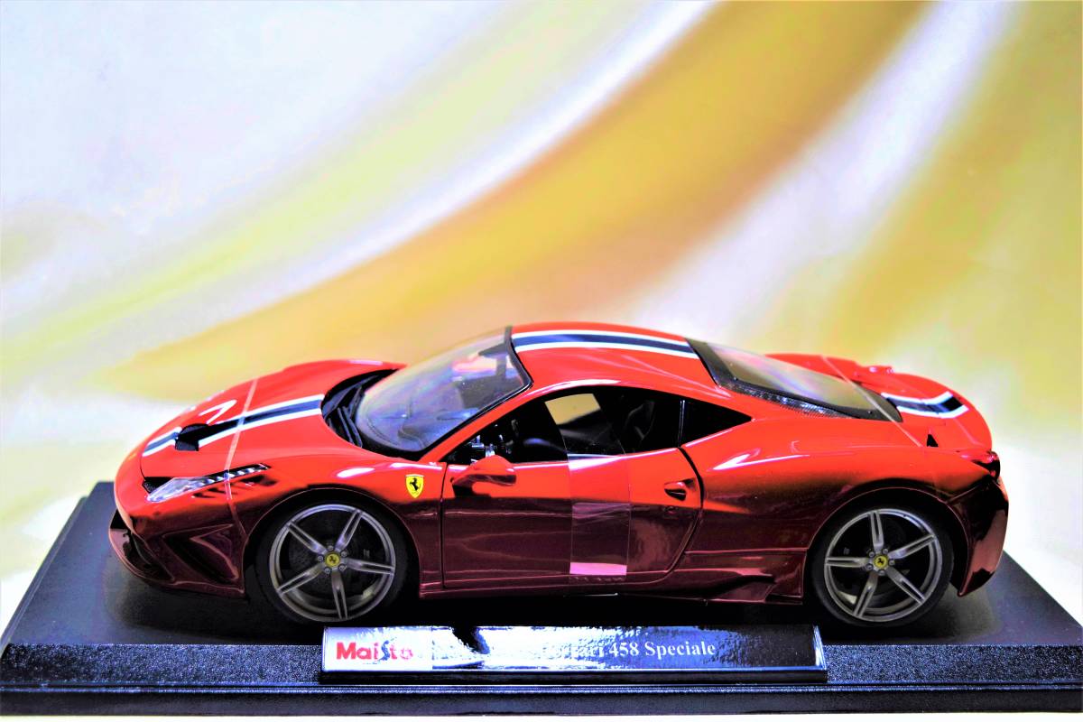 新品マイスト1/18 【Maisto】□ Ferrari 458 Speciale/ジュネーヴ 