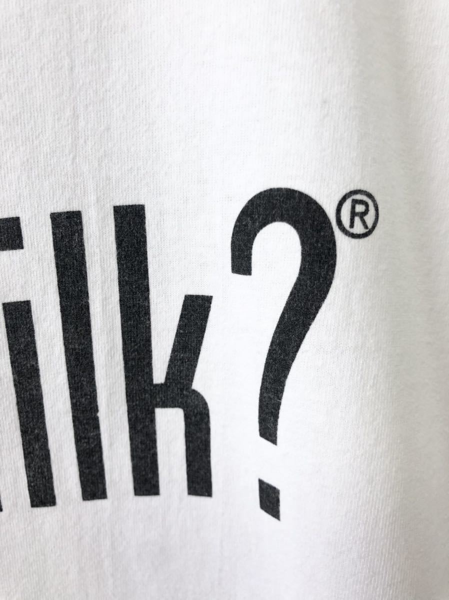90's GOT MILK? VINTAGE TEE L ビンテージ アート プリント 半袖 Tシャツ 白 パロディー apple google maxell XL ハーゲンダッツ 企業_3