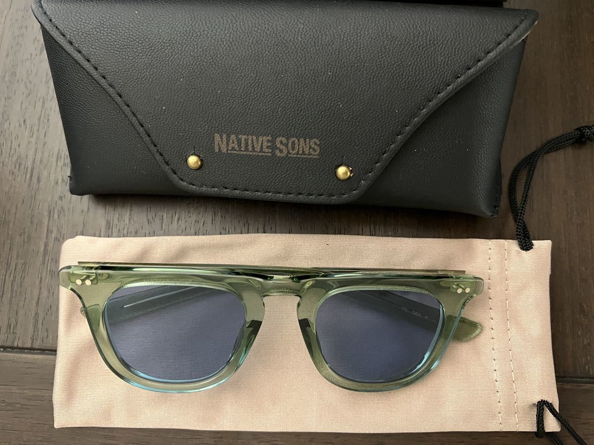 native sons ネイティブ　サンズ　サングラス fillmore 新品　ボトルグリーン　ネイティブサンズ　キムタク