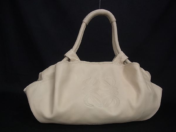1円 LOEWE ロエベ アナグラム ナッパアイレ ナッパレザー ハンドバッグ