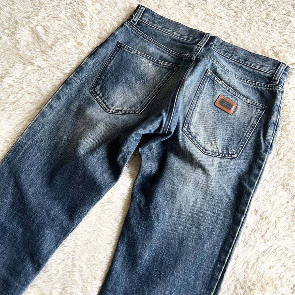 DOLCE&GABBANA【圧巻のダメージ加工】14 GOLD ロゴプレート ドルチェ 