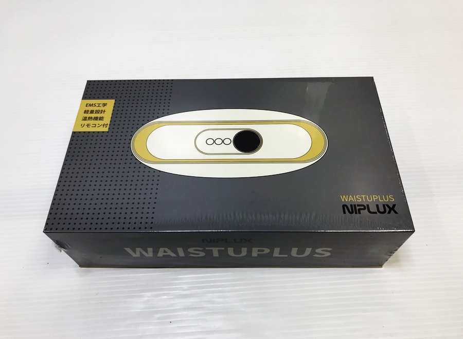 下松)【未開封】株式会社日創プラス NIPLUX WAISTUPLUS EMSヒートストレッチャー 温熱 ベルト NP-WP20W ◆M2304050 KD23B