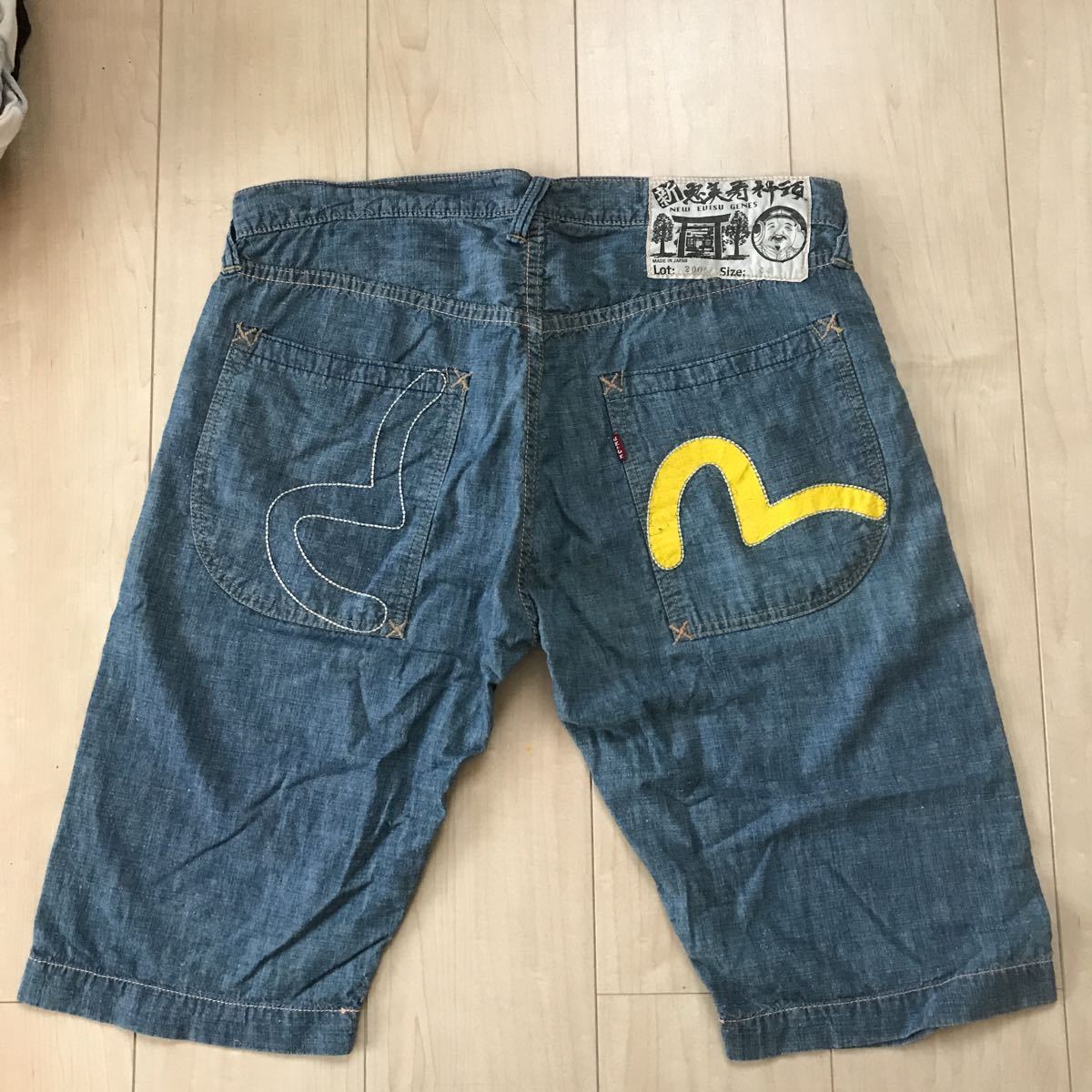 EVISU エヴィス デニム ハーフパンツ ビッグカモメ 2001 30-通販 価格