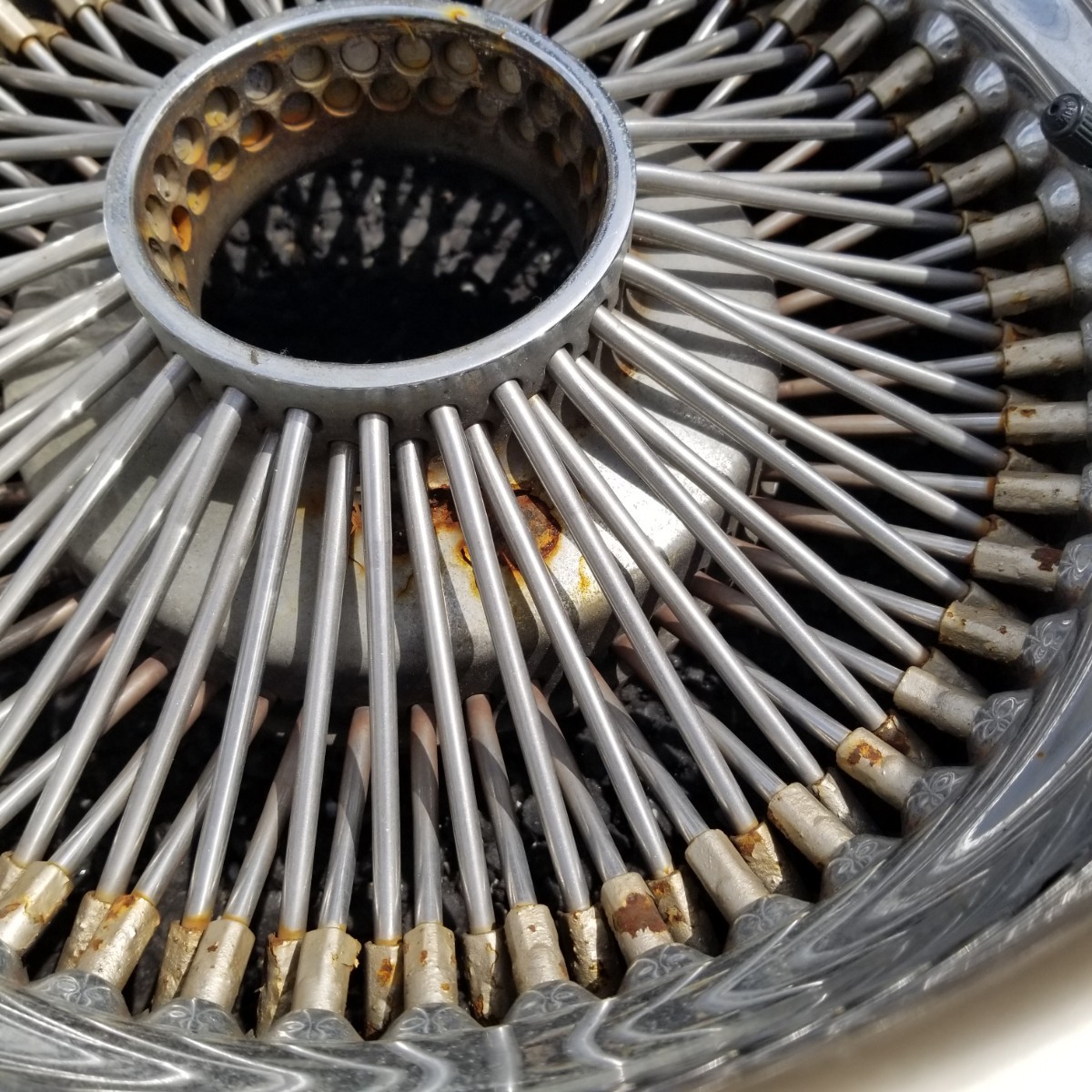 不明 LA WIRE WHEEL ワイヤーホイール 14インチ 7J リバース ワイヤー 
