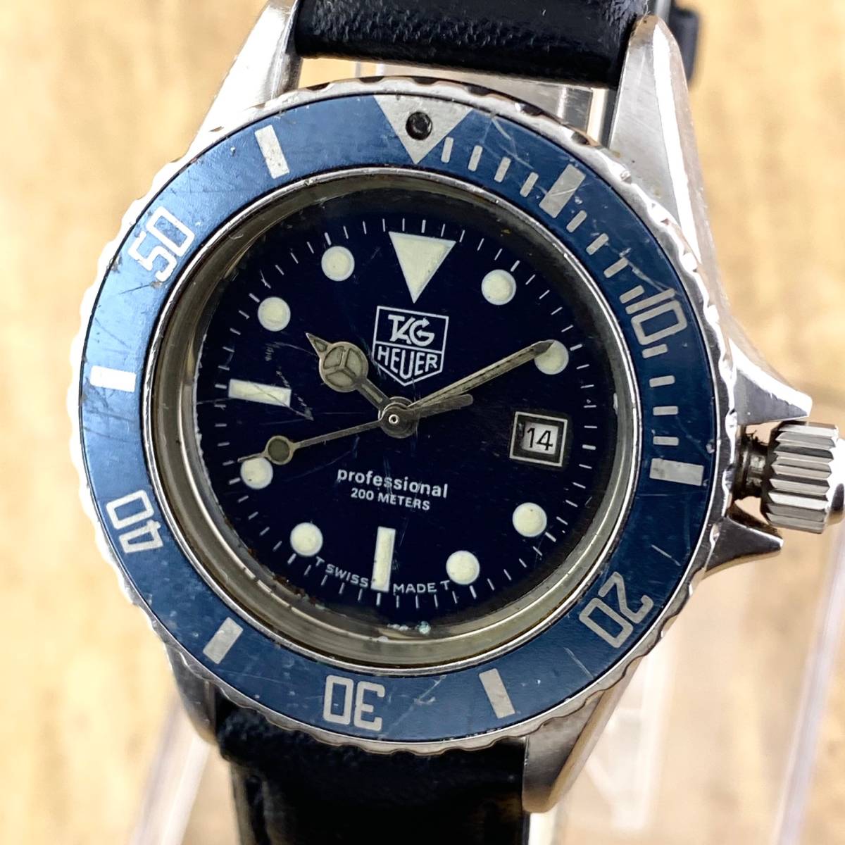 1円〜 TAG HEUER タグ ホイヤー 腕時計 メンズ 980.615 ブルー文字盤 