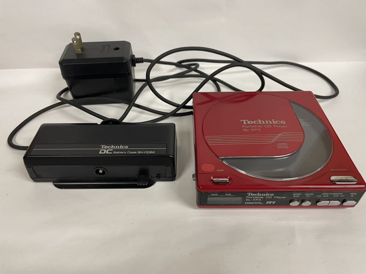 オーディオ機器 ポータブルCDプレーヤー technics SL-XP3 ケース付き