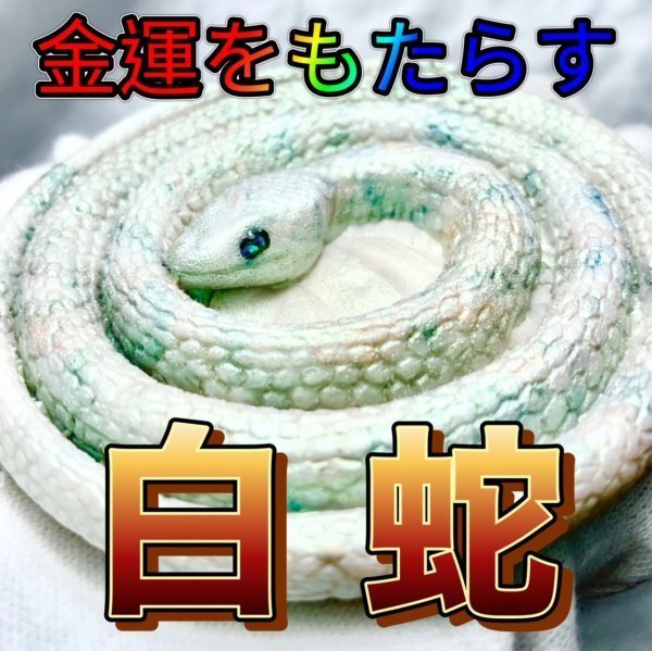 神具☆神の遣い☆神聖な白蛇☆オルゴナイト☆彡　株☆転職☆貯蓄　願いがかなう お守り　家を守る　金運アップ