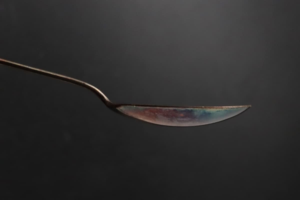 EK048 韓国銀食器 銀スプーン 六本 総重50g SILVER70%・スッカラッ 